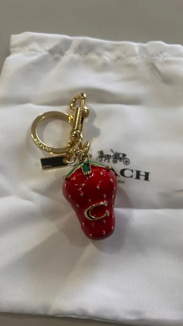 chaveiro coach morango vermelho original - Foto 4