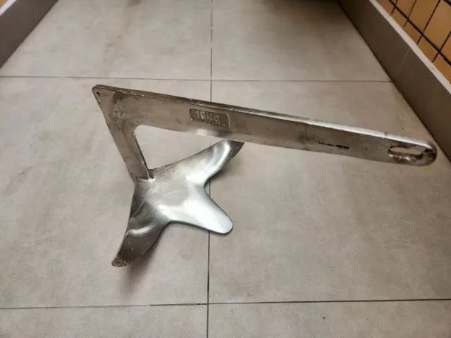 Âncora Bruce de Aço Inox 316 Polida de 10kg para Barco e Lancha - Foto 4