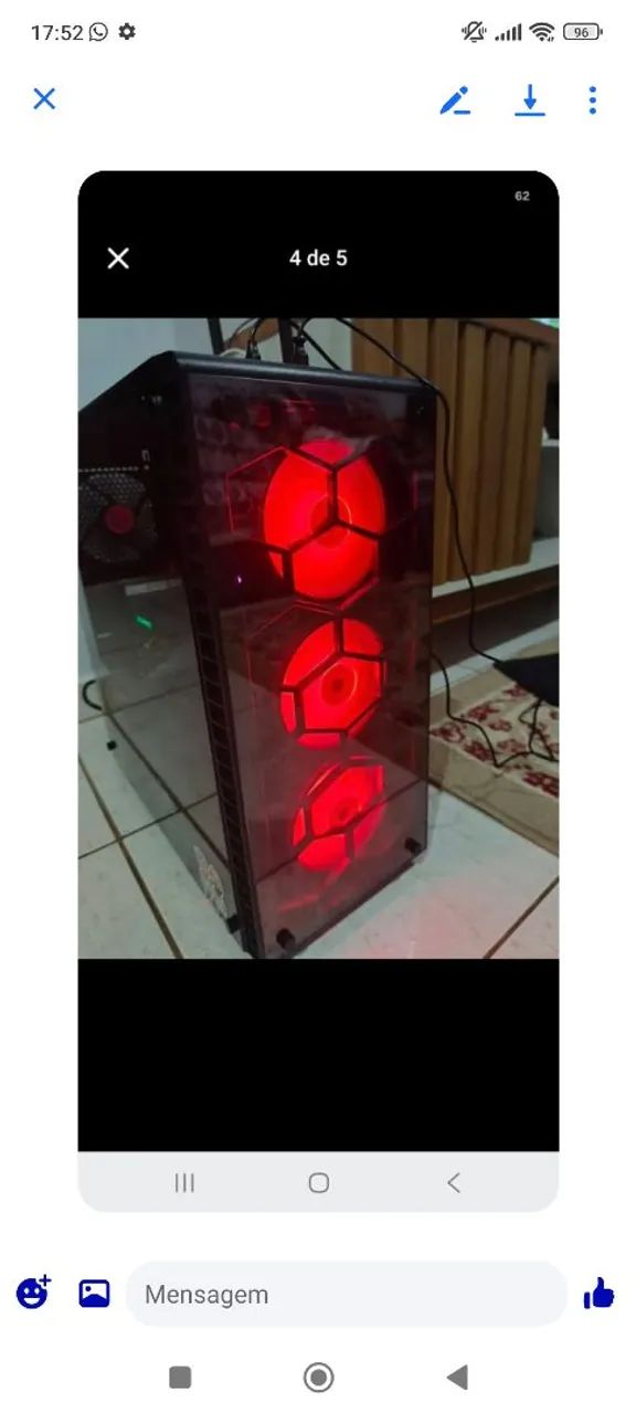 PC Gamer Ryzen - Troco celular - Foto 4