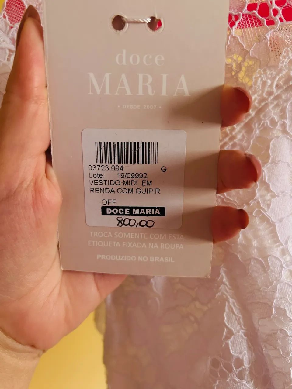 Vestido branco nunca usado  - Foto 2