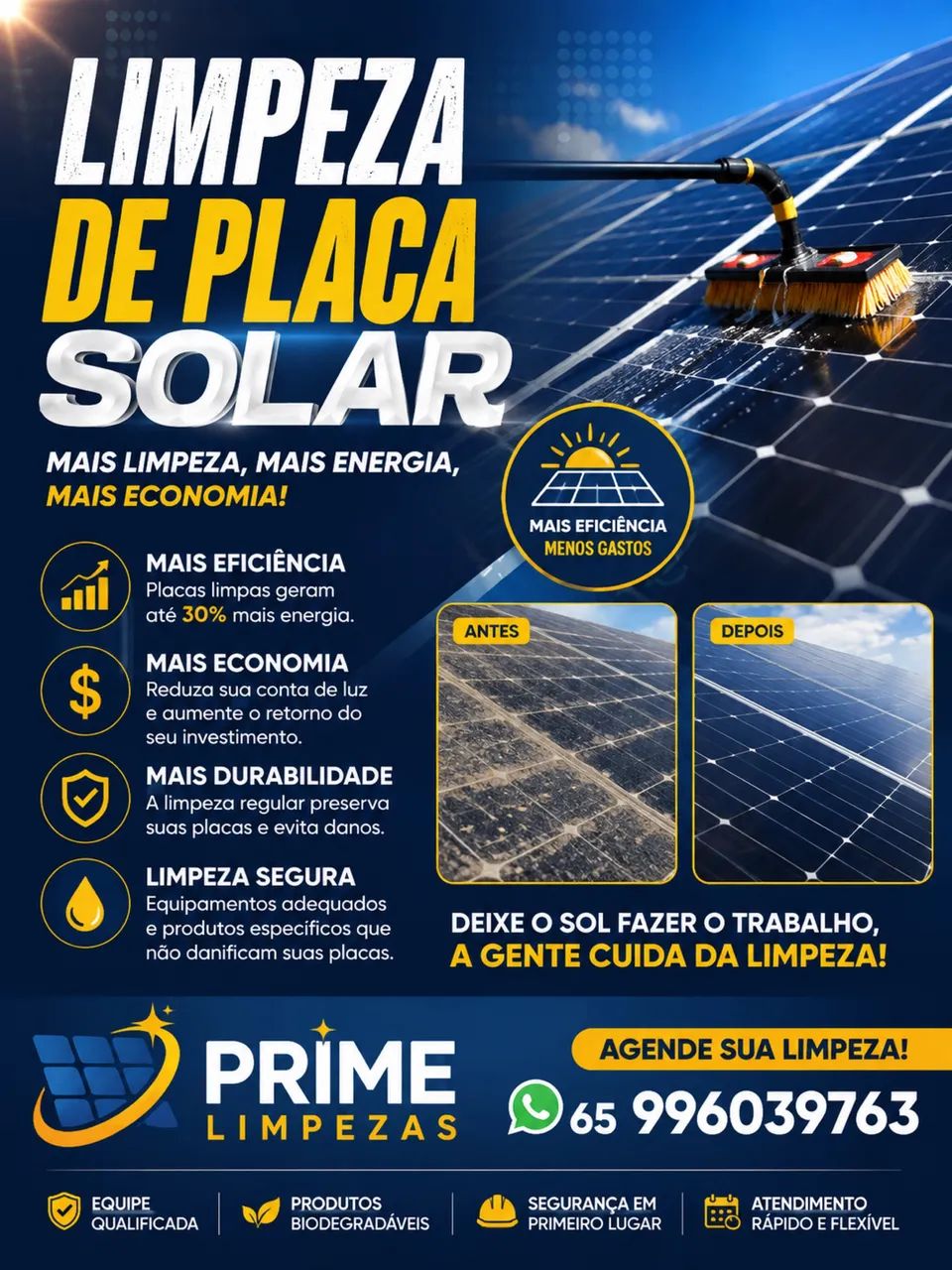 Limpeza solar