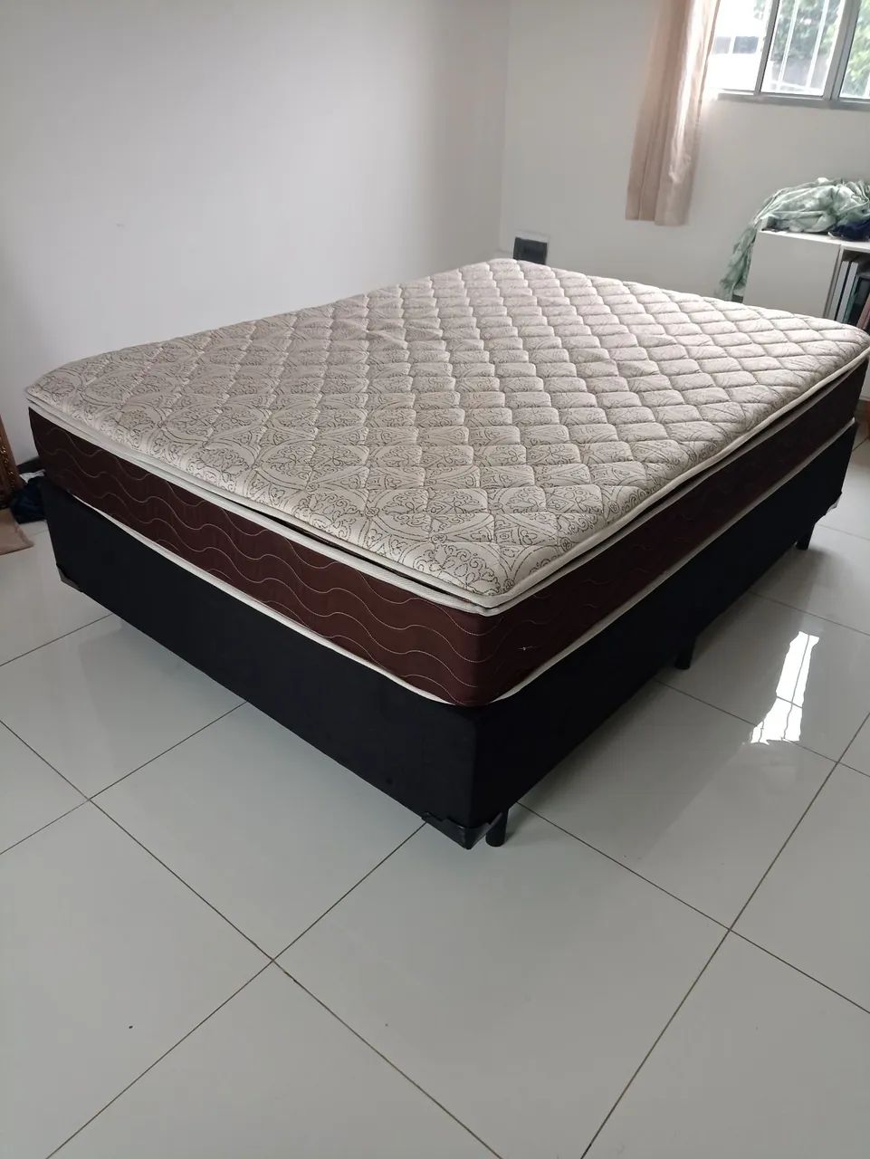 Cama Casal Completa com base e Colchão Probel  - Foto 3
