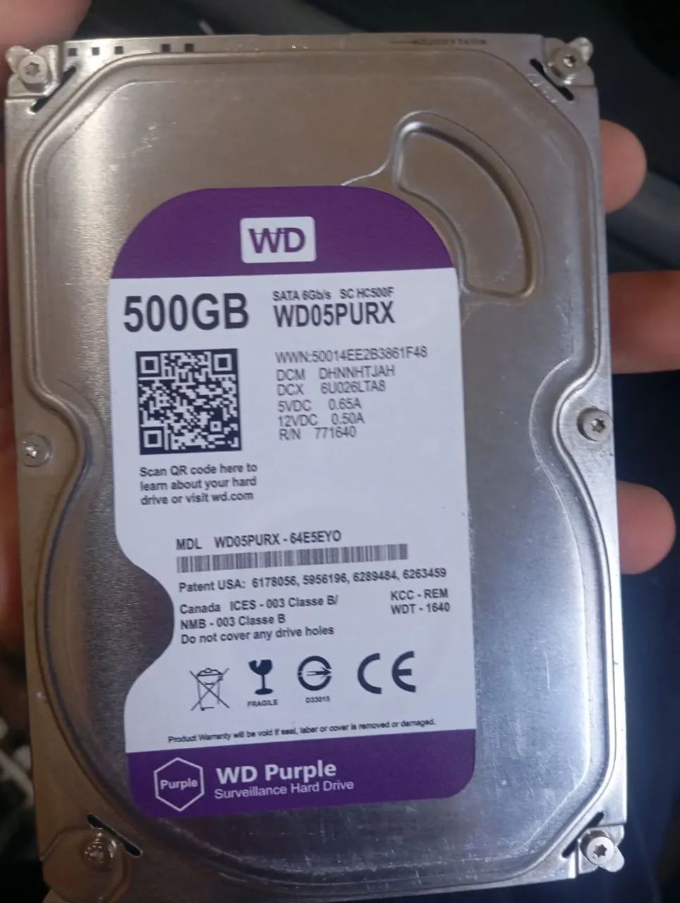 HD werstern digital 500 gb para DVR 