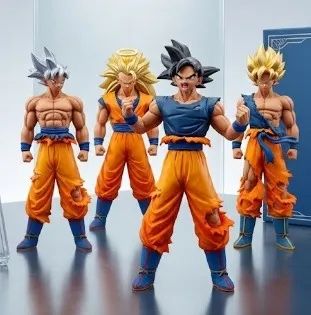 4 Bonecos Dragon Ball Son Goku Feito em PVC - Foto 5