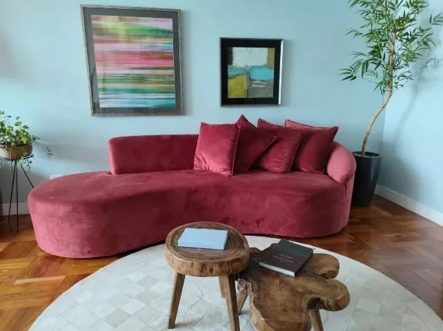 Sofá Curvo Vermelho - Foto 4