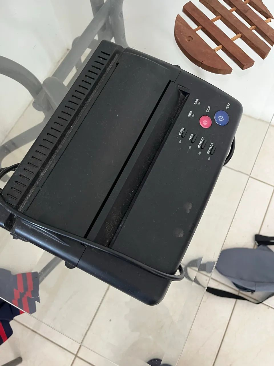 termocopiadora para decalque de tatuagem