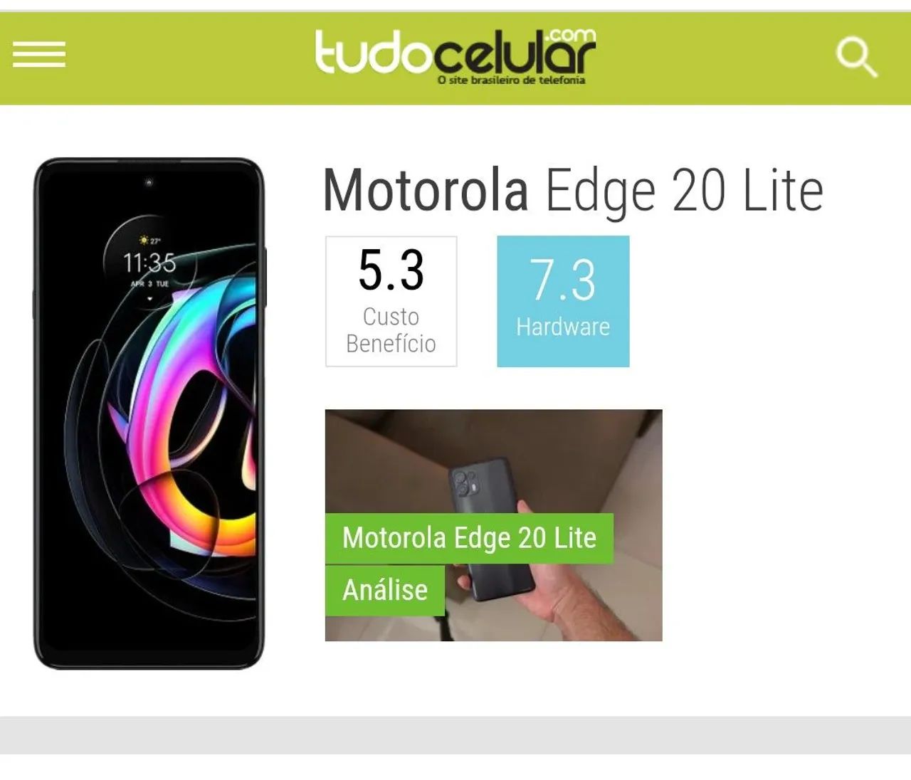 Moto Edge 20 lite 