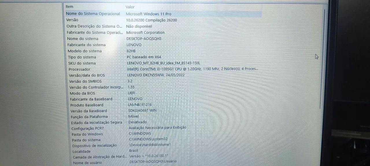 Notebook Lenovo i3 - 4gb de Ram, SSD de 128gb - Foto 2