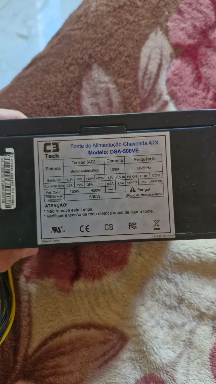 Fonte C3Tech DSA-500VE. - Foto 3