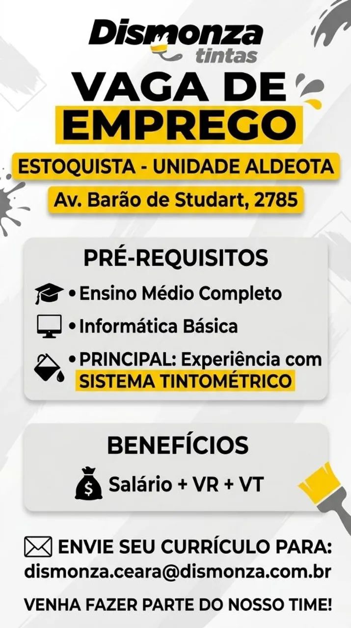 Vaga de emprego (LEIA COM ATENÇÃO)