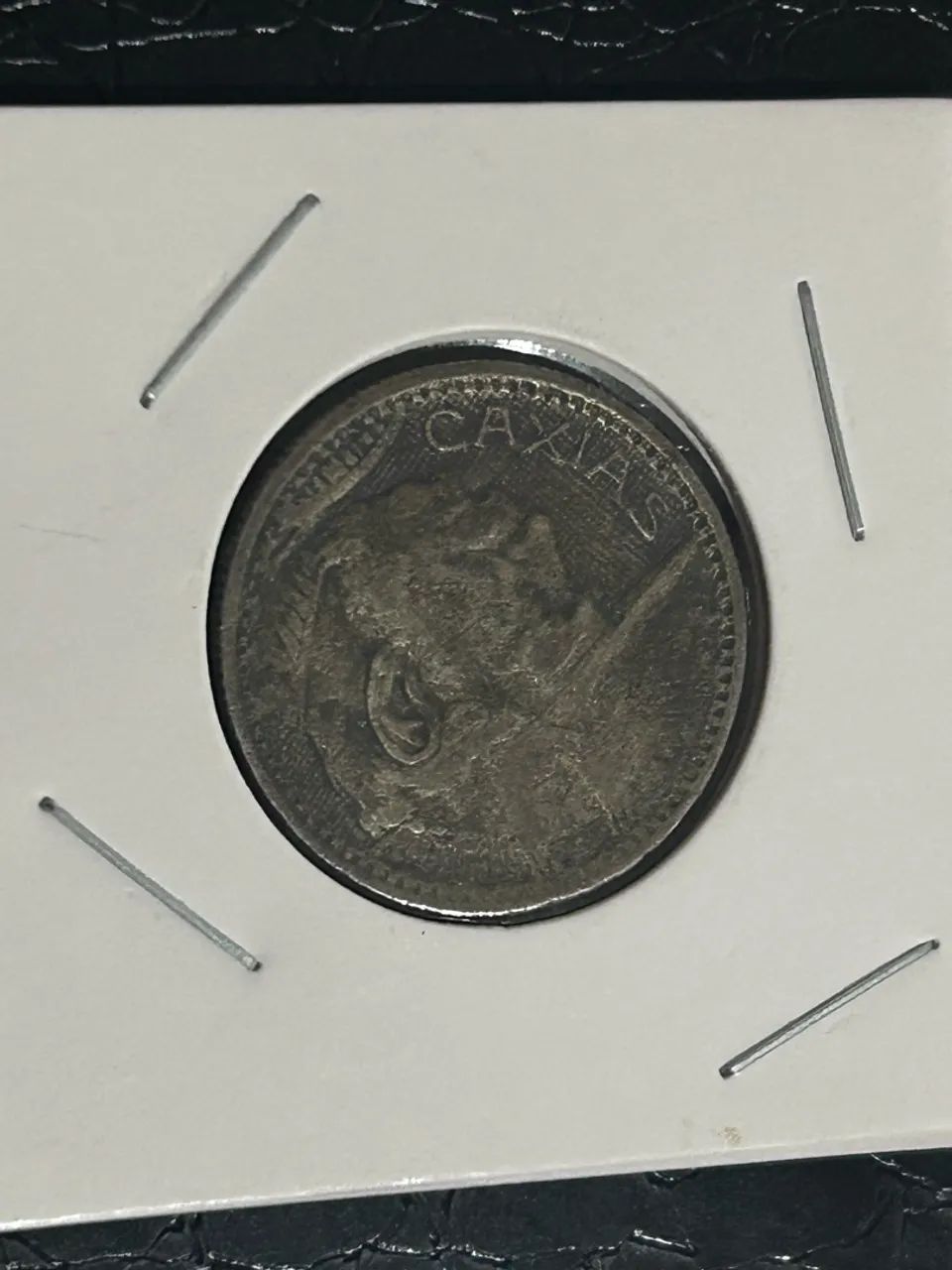 Duas moedas em prata 0.500 (Caxias) mbc e mbc+