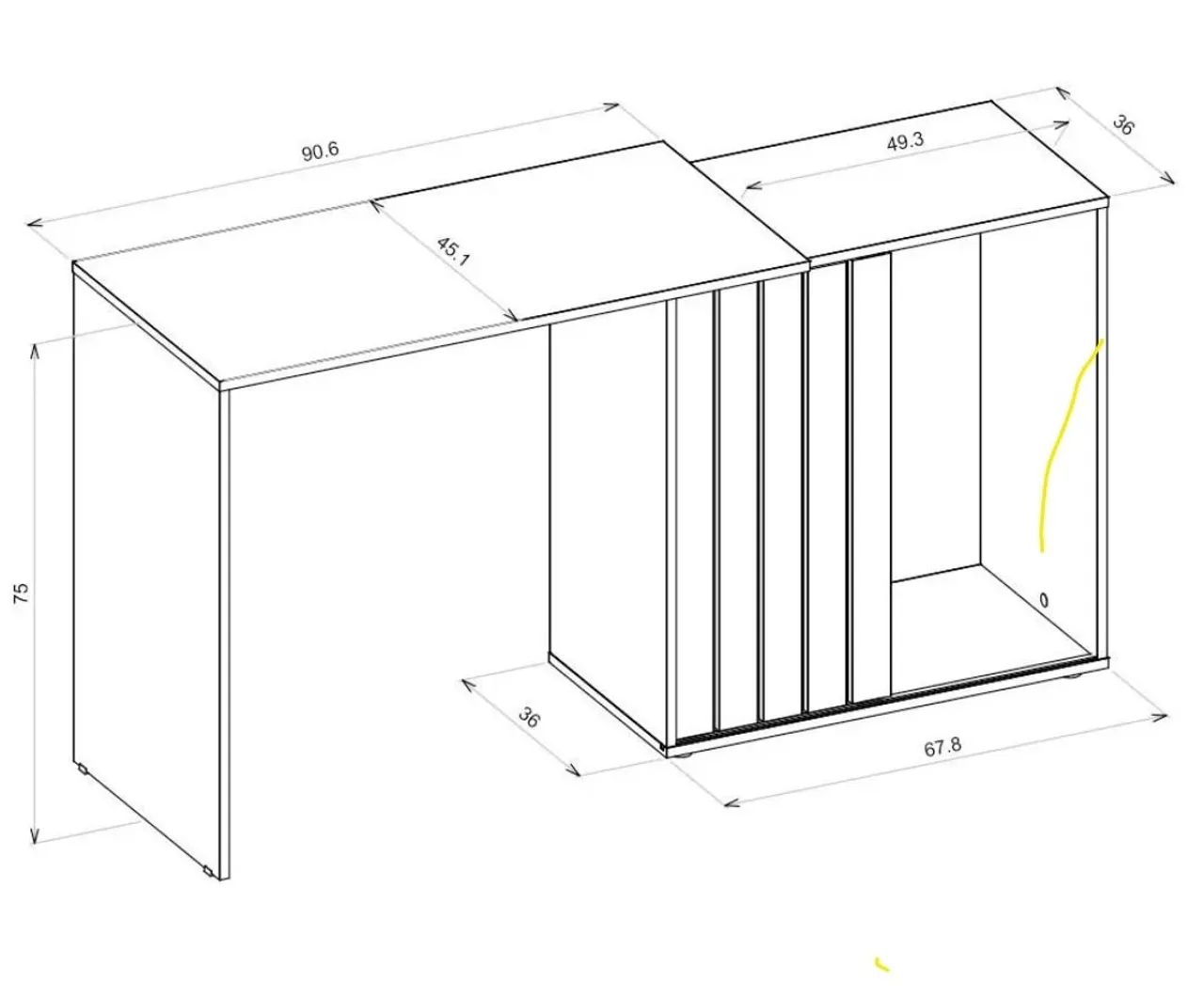 Mesa para computador 2 posições  - Foto 2
