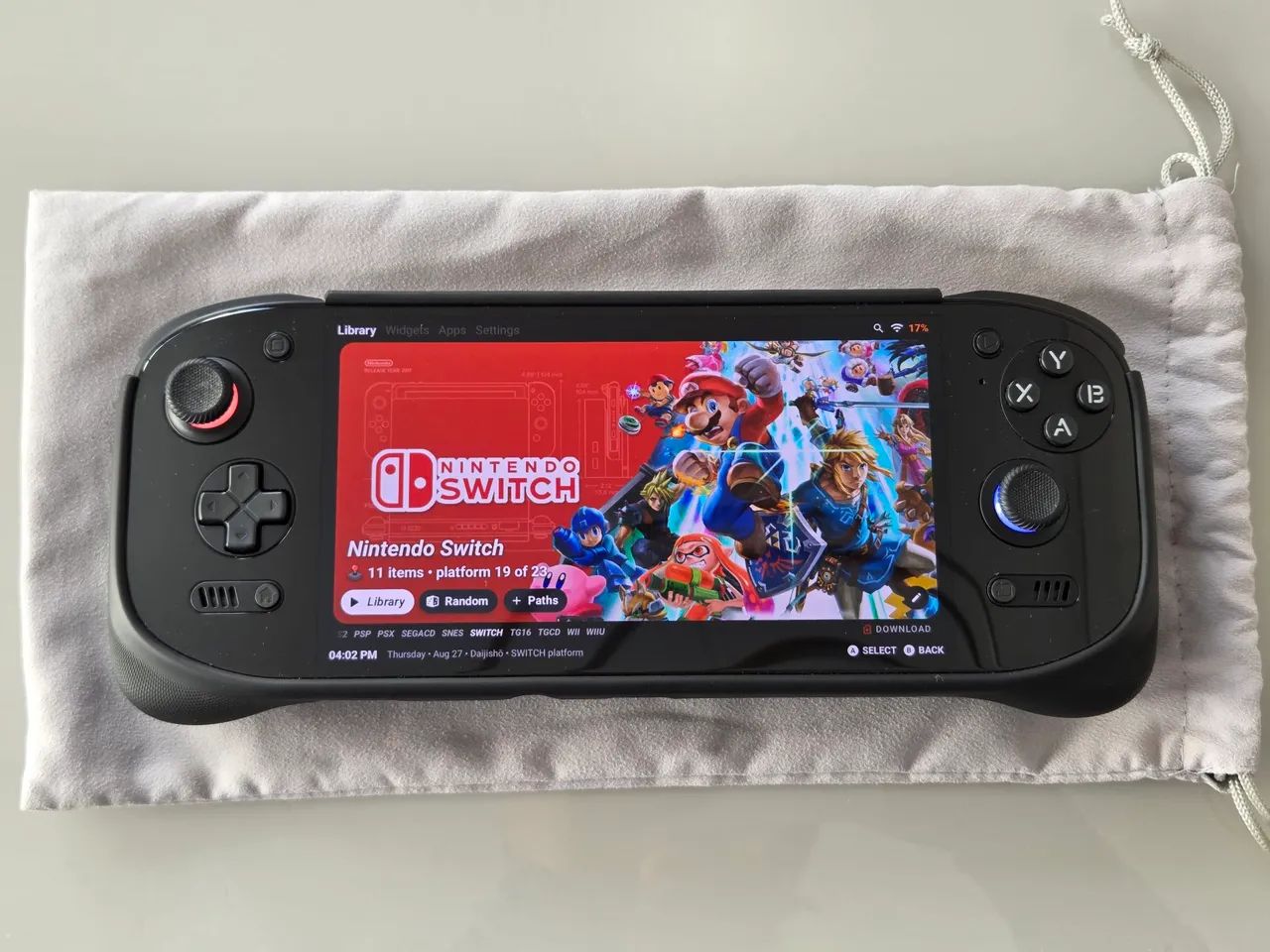 AYN Odin 2 Portal Base 8GB RAM 128GB SSD Tela OLED 120Hz + Grip e