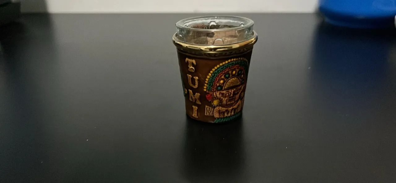Copo de Dose / Shot Colecionável do Peru (Revestimento Artesanal) - Foto 2