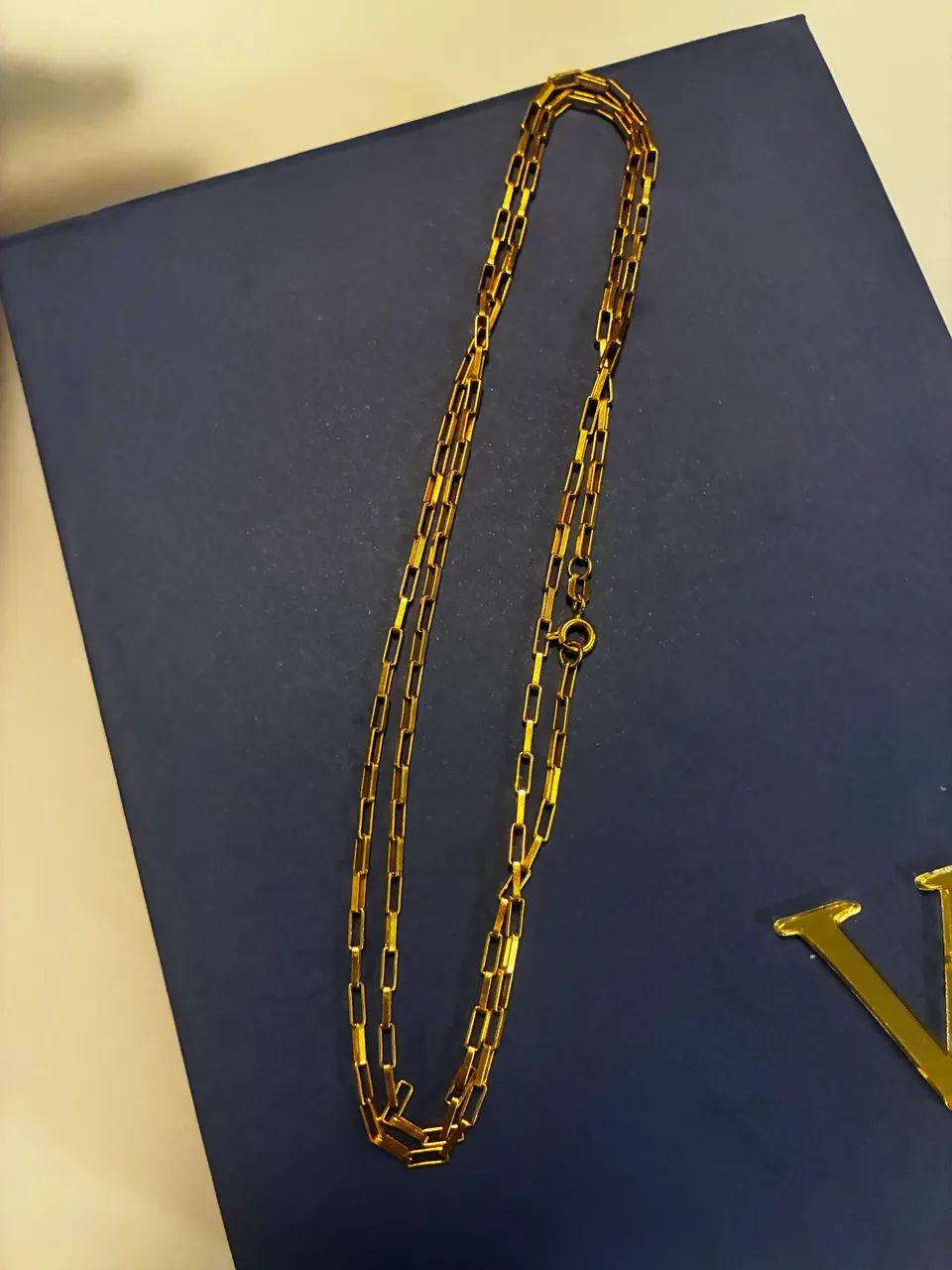 Corrente modelo  Cartier Alongada ou Malha Tijolinho. - Foto 4