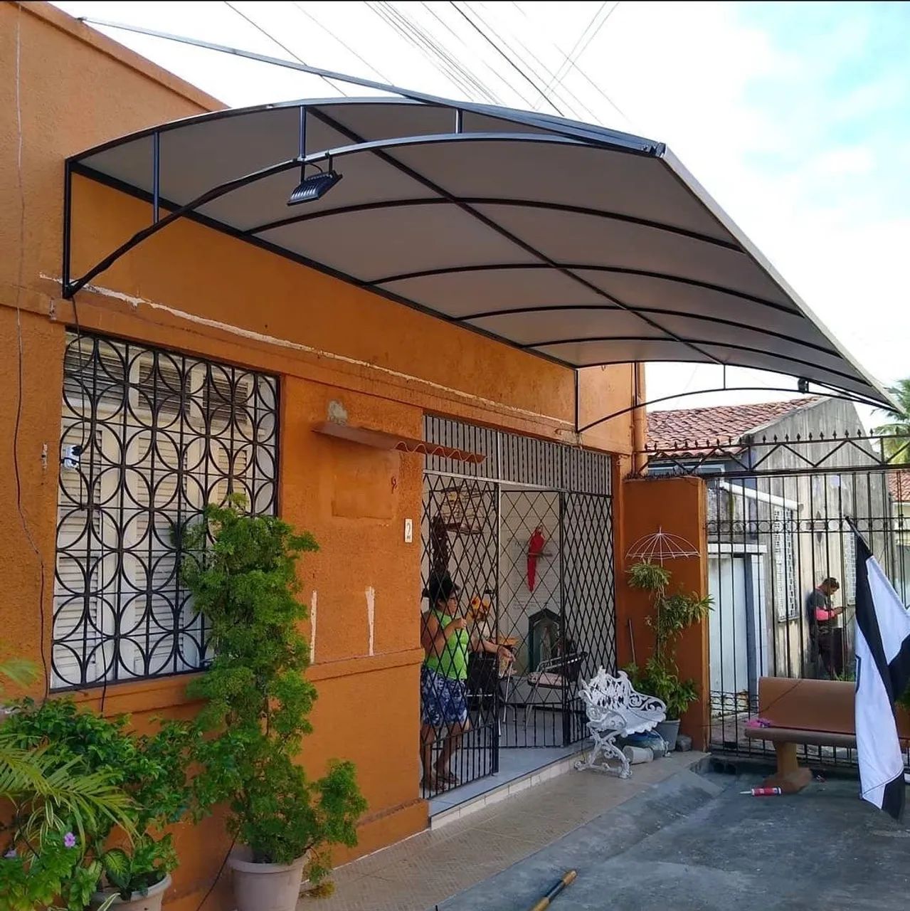 Fabricação toldo, garagem, disciplinador 