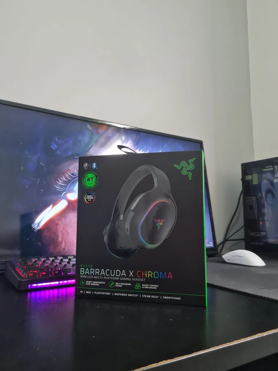 HEADSET RAZER BARRACUDA X CHROMA (nunca usado) - Foto 2