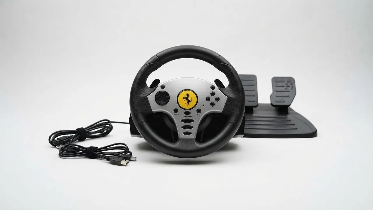 Volante Thrustmaster Ferrari Challenge (PS3 / PC) - Ótimo Estado
