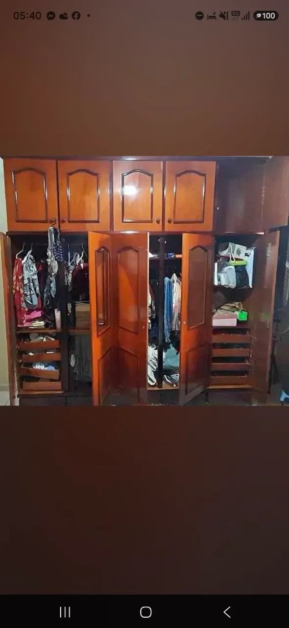 Guarda roupa em madeira 10 portas - Foto 2