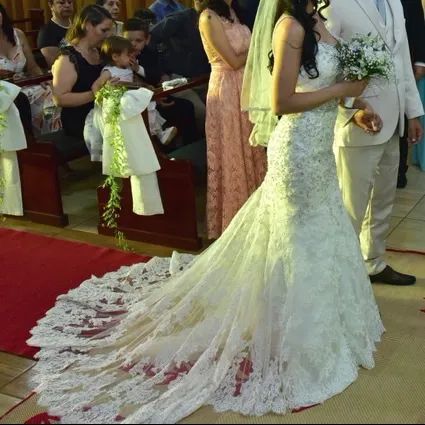 Vestido de noiva belíssimo - Foto 2