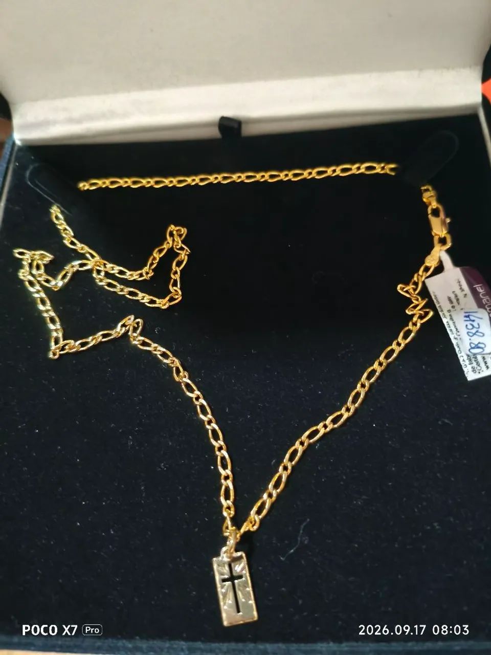 Cordão Rommanel banhado a ouro 18k 