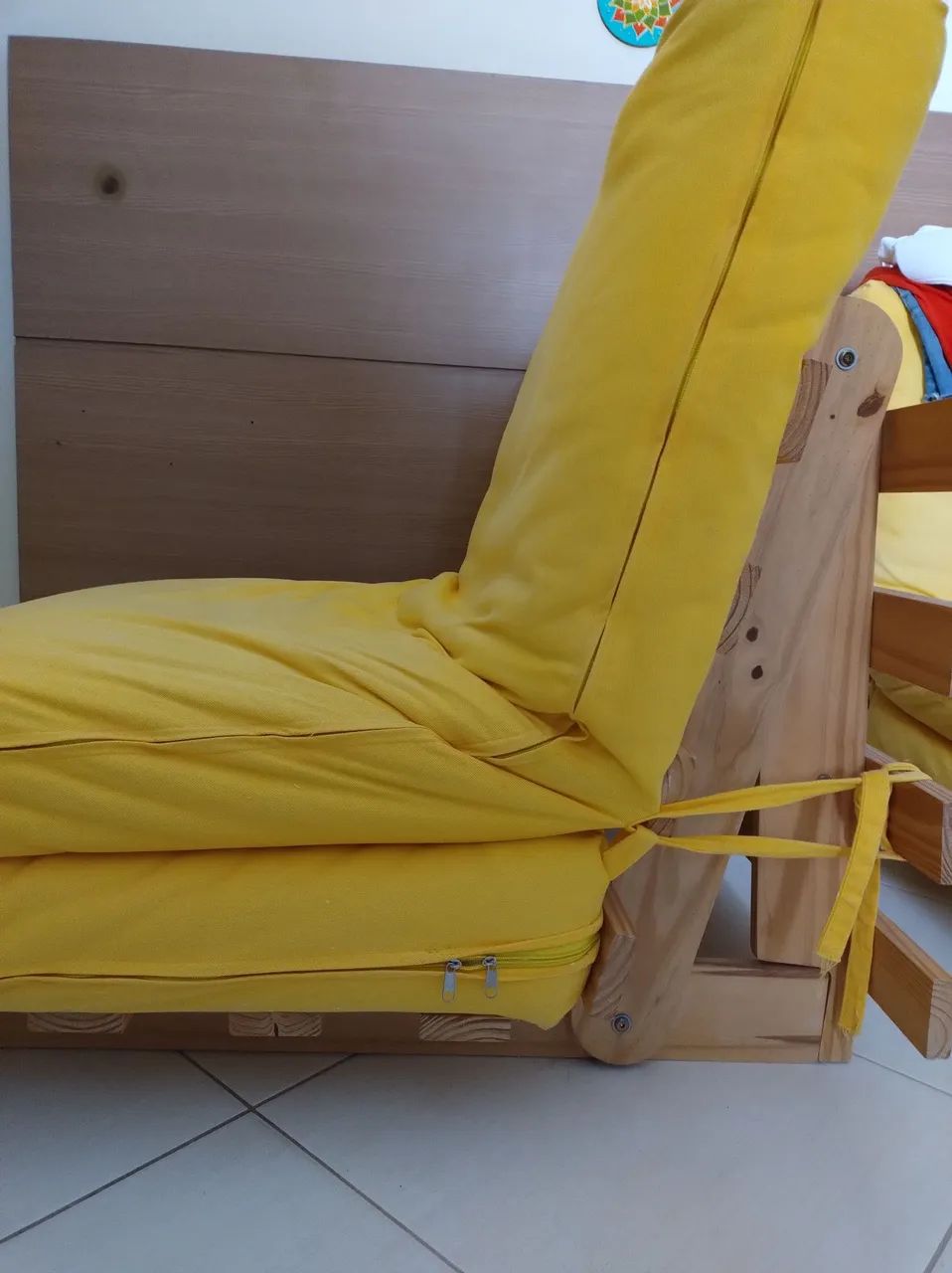 Sofá cama solteiro Futon legítimo  - Foto 2
