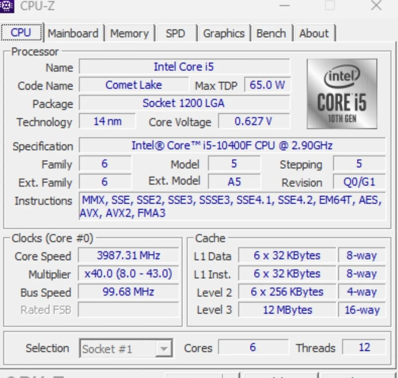 Kit I5 10° geração + Placa mãe + aircooler