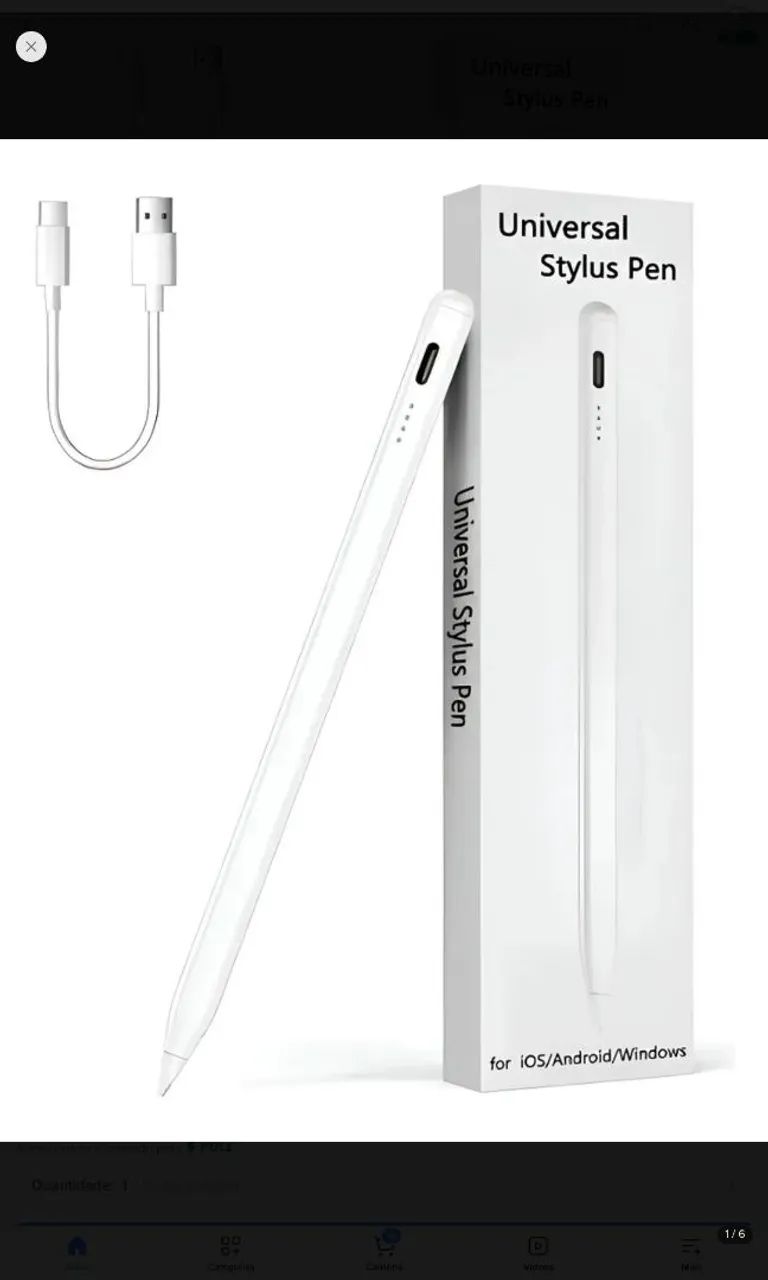 Caneta universal Stylus para IOS/Android/Windows 