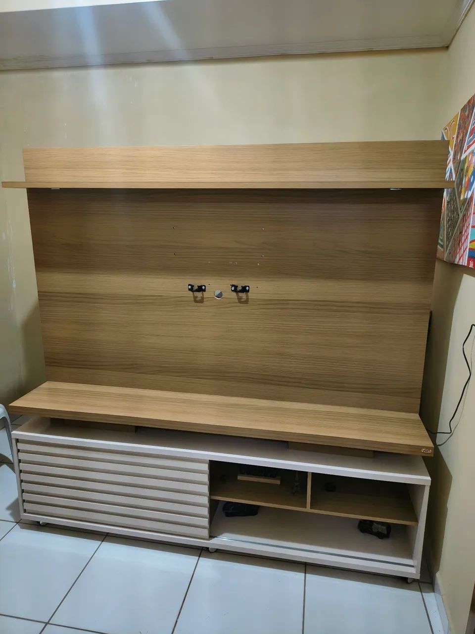 Rack com painel em led. Para tv até 70 polegadas em perfeito estado de conservação. - Foto 2