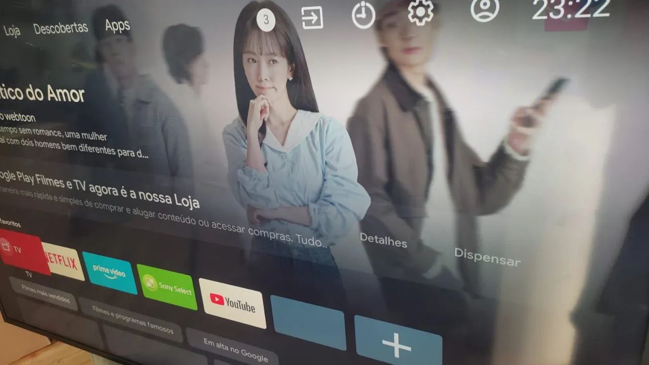 Smart tv sony  android 65 polegadas 4k comando de voz completa - Foto 2