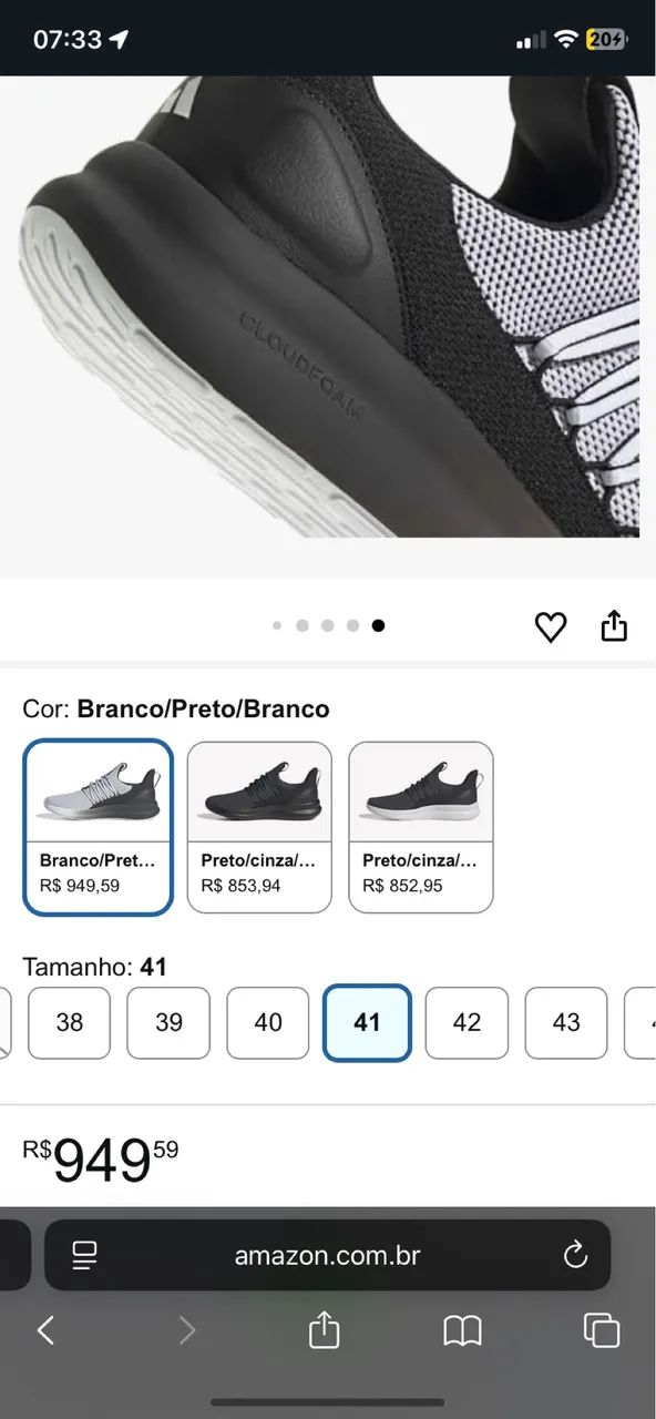 Tênis Adidas original tamanho 41 - Foto 5