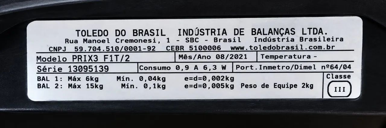 Balança Toledo Prix 3 Fit/2 - Carga Máx. 15kg - Foto 3