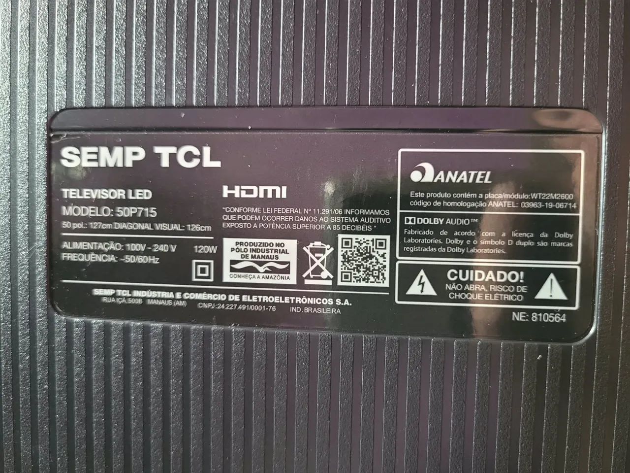 TV TCL 50' com defeito - Foto 4