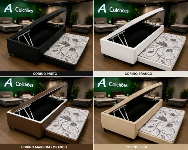 Cama Baú  com auxilar espuma 88x188