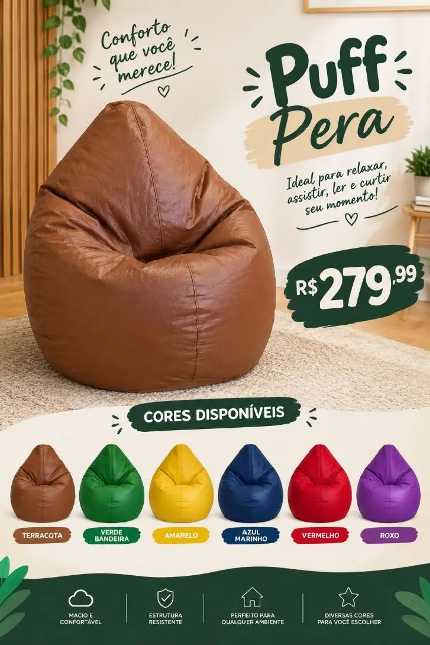 PUFF PERA MEGA OFERTA - Foto 4