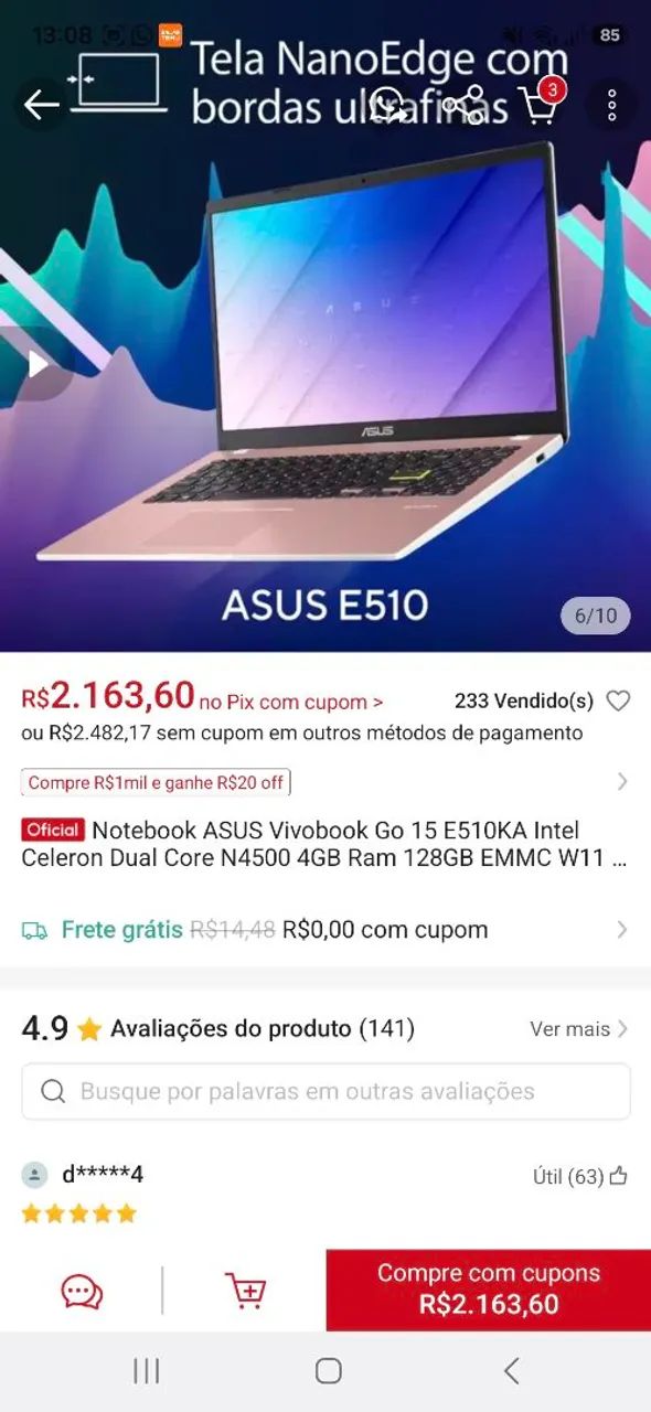 Notebook Asus