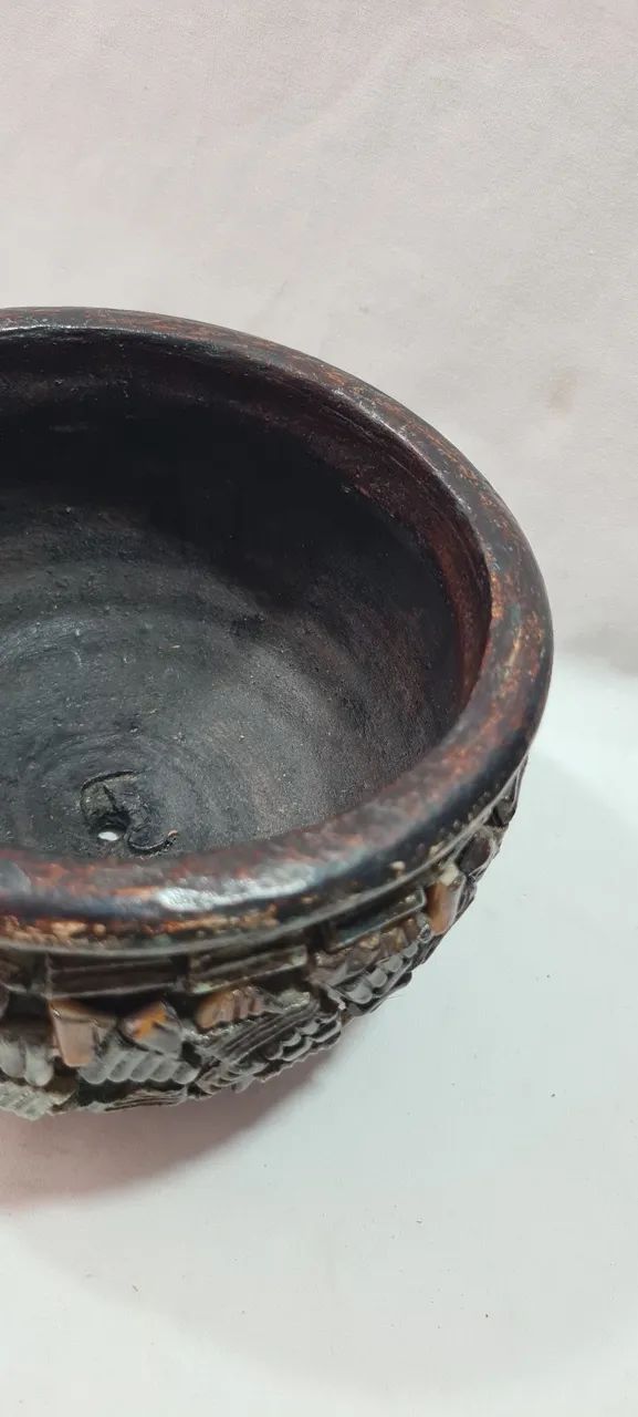 Vaso de Cerâmica Esculpido - Foto 3