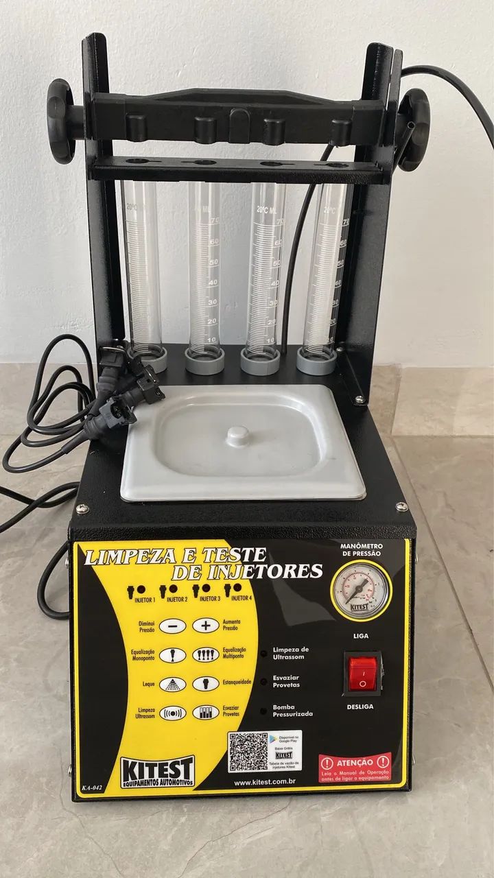 Máquina de Limpeza e Teste de Bicos Injetores Kitest KA-042 - 4 Bicos - Foto 2