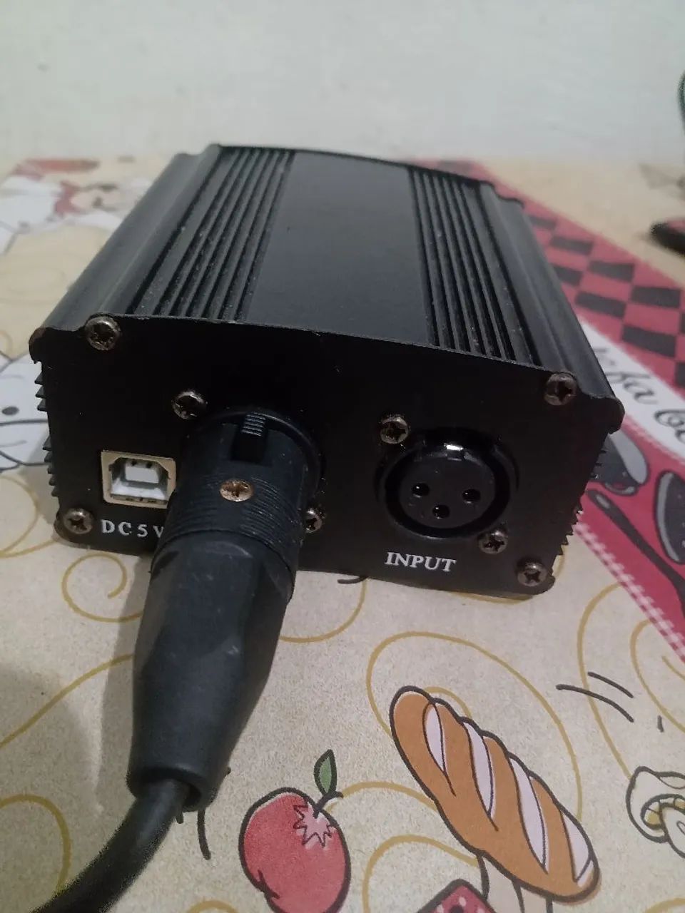 Phantom Power 48v p/microfone. mesa de som,e celular  - Foto 4