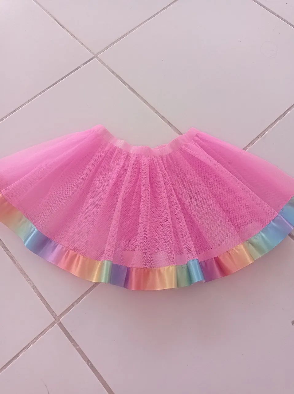 Saia tule infantil 