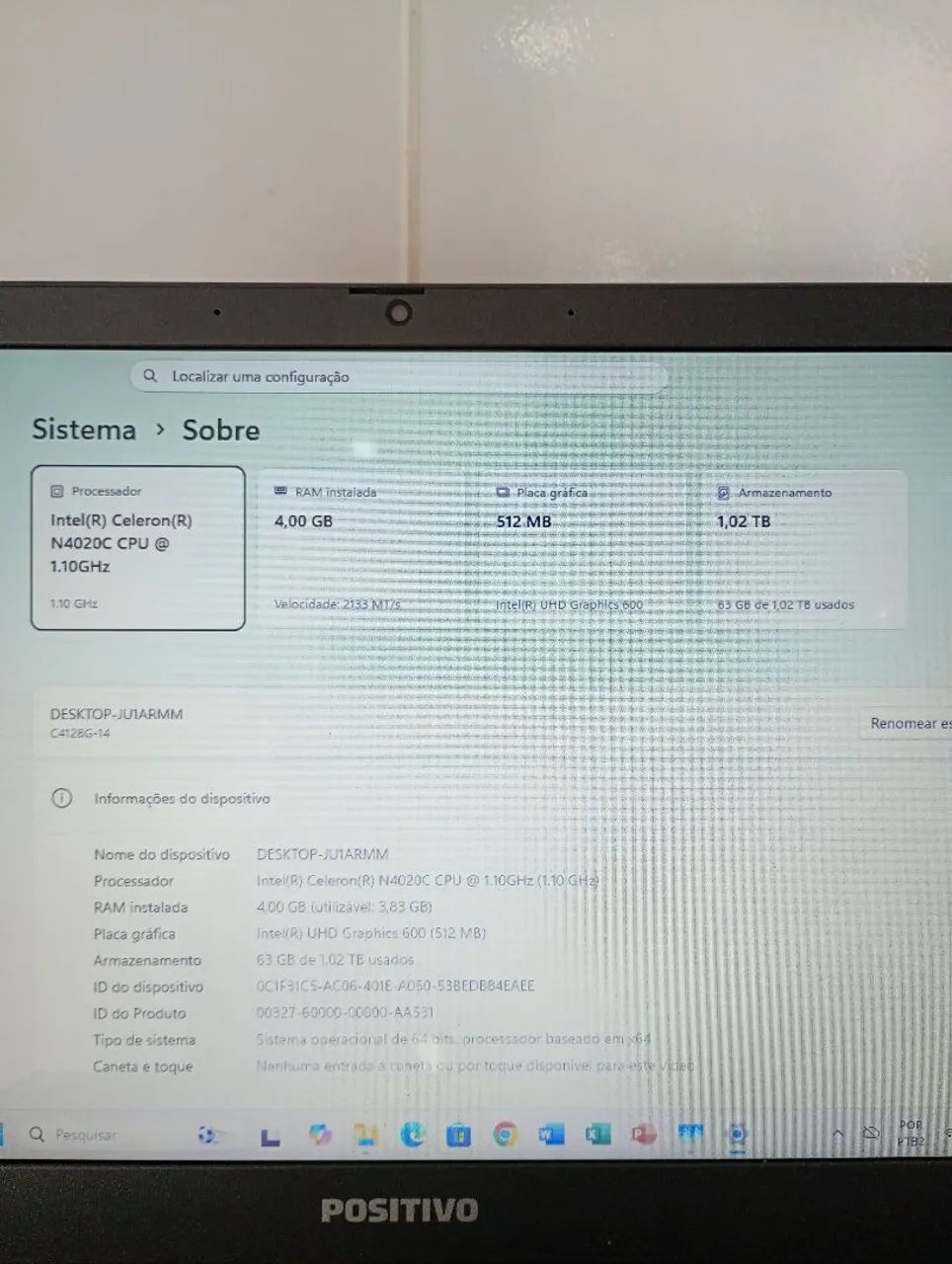 Notebook Positivo com 3 meses de garantia! - Foto 2