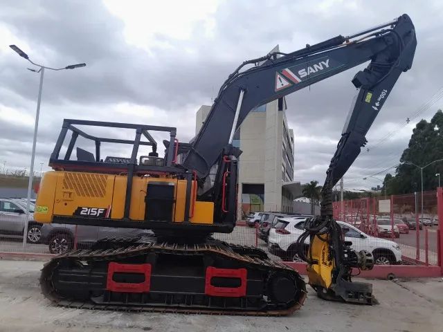 ESCAVADEIRA HARVESTER ESTEIRA SANY SY215F 21T 21/21 HORÍMETRO 14.714 - Foto 3
