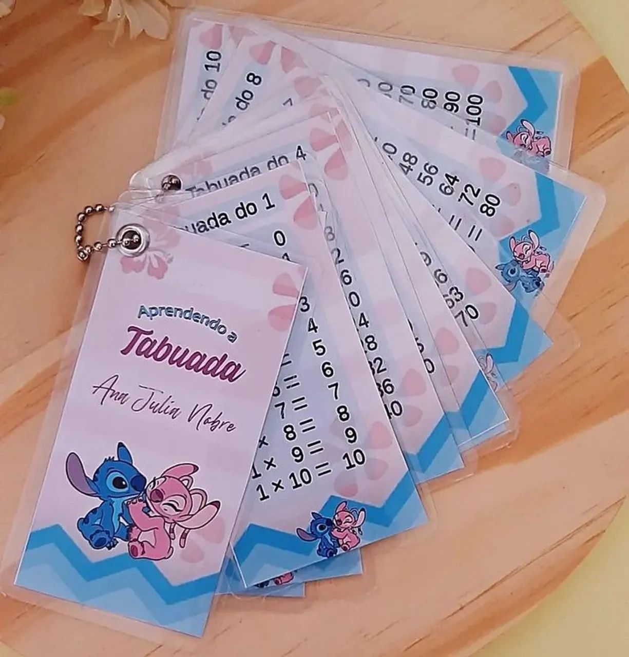 Chaveiro Tabuada personalizado 65566258592513123