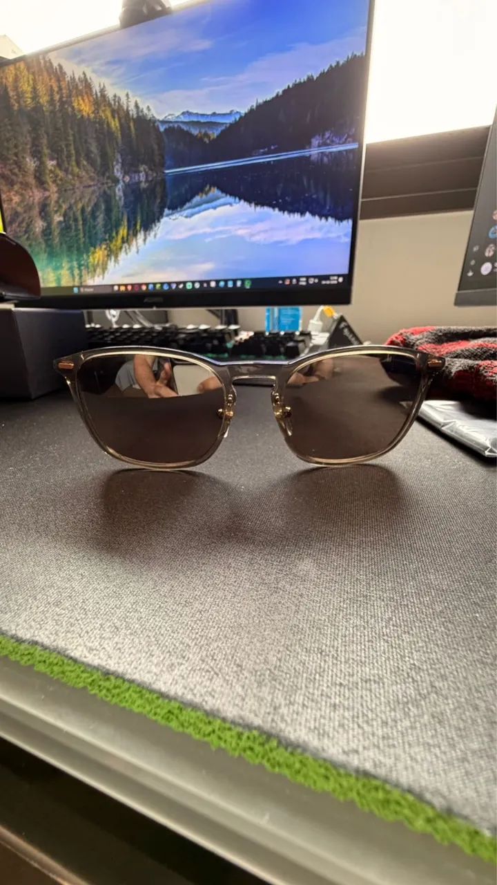 Óculos Zegna original EZ0211 usado 1 vez. Caixa e lenço com plástico ainda  - Foto 5