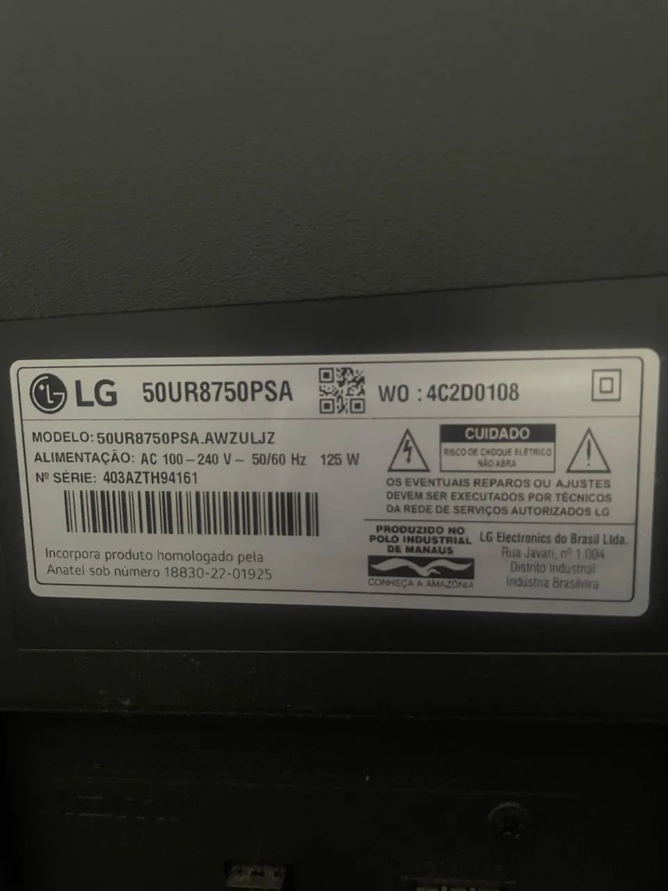 TV LG 50 polegadas - Smart TV - Foto 2
