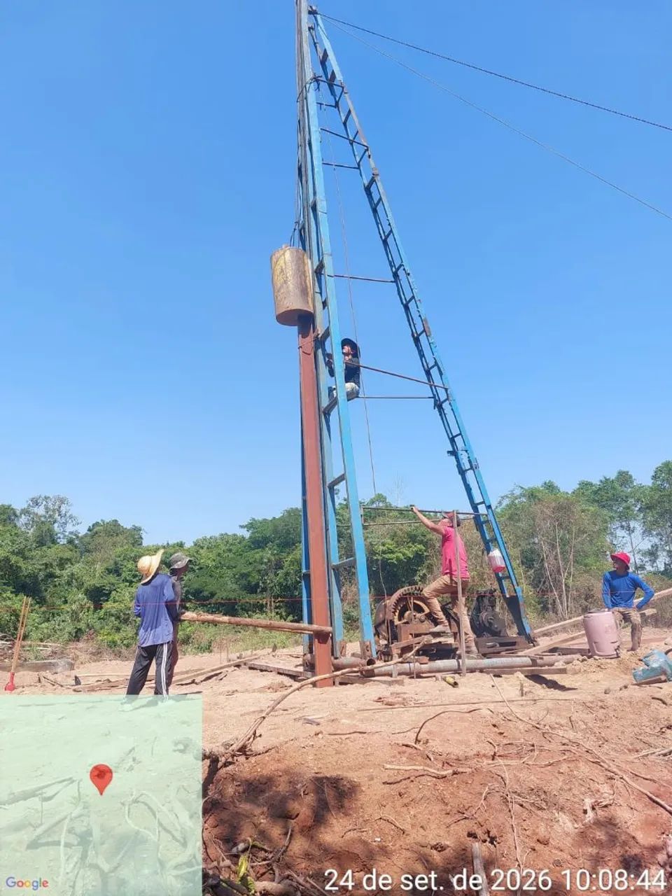 Bate estaca e construção de pontes. - Foto 4