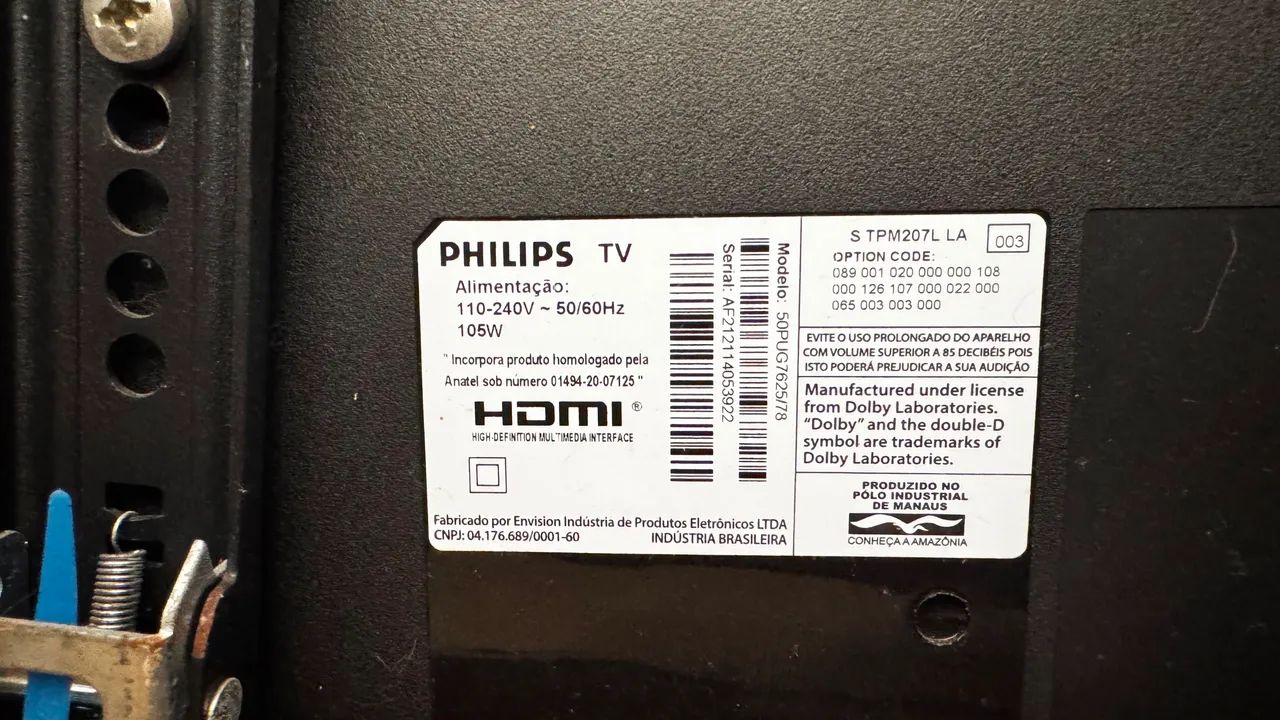 Tv Philips 59 polegadas quebrada  - Foto 2