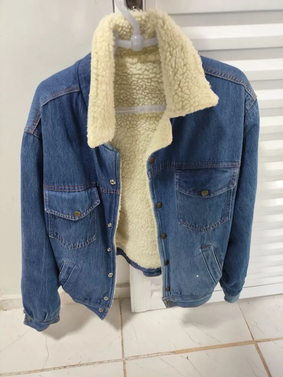 Jaqueta Jeans Forrada Peluciada