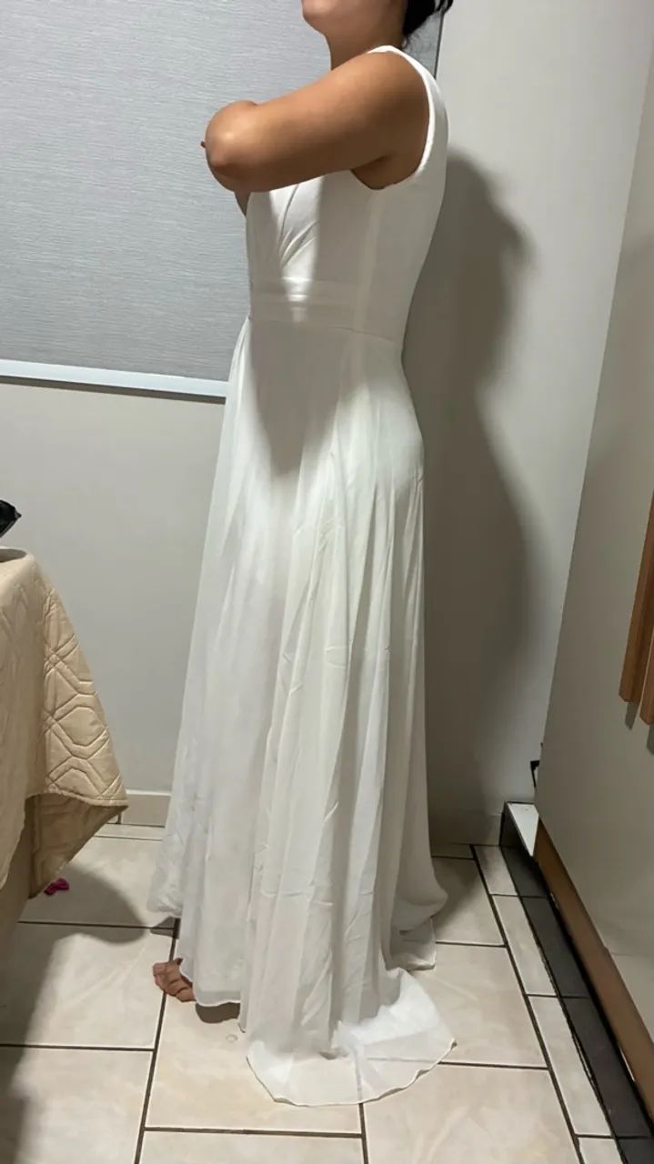Vestido branco, usado apenas 1x - Foto 4