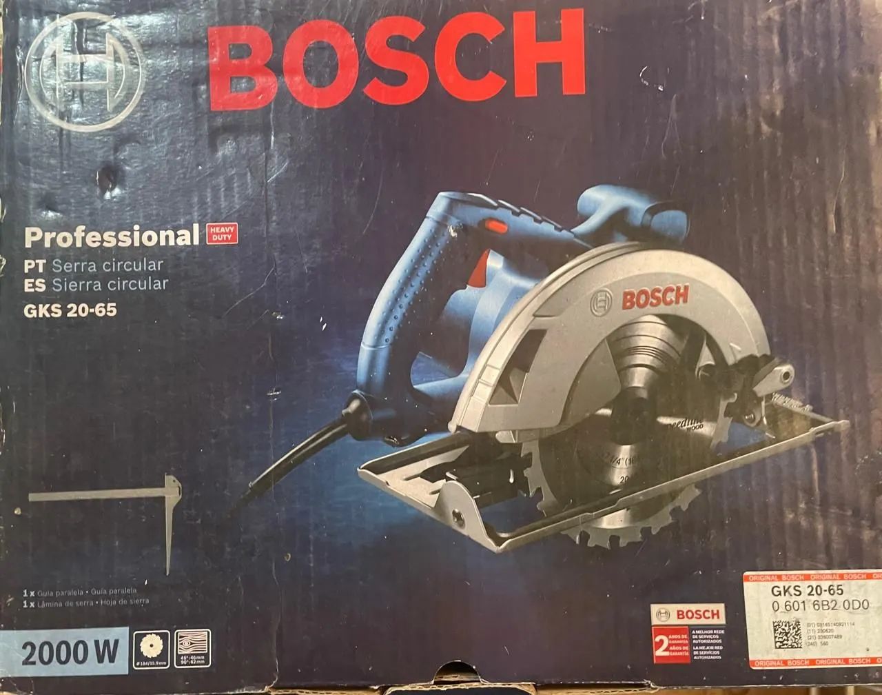 serra circular bosch gks 20 65 2000w - Foto 2